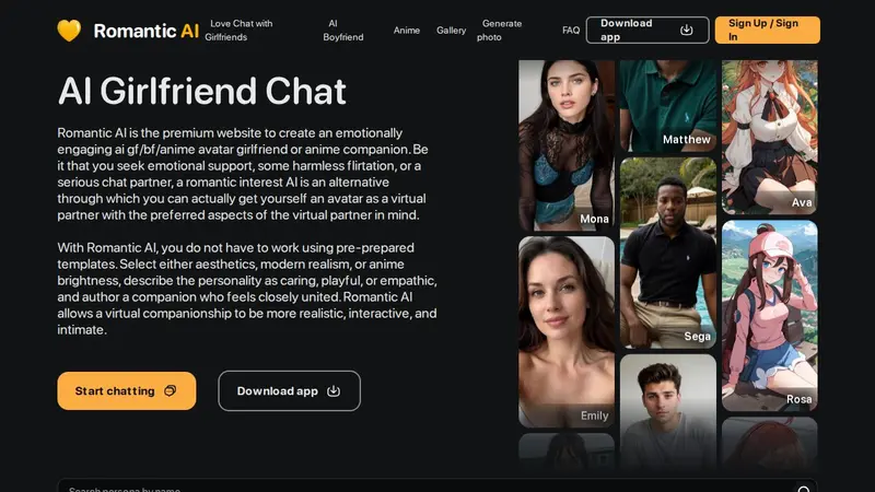 Romantic AI Screenshot